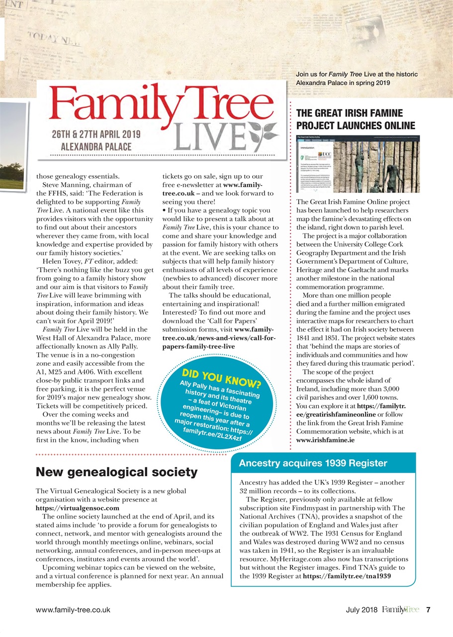 Family Tree Preview Pages
