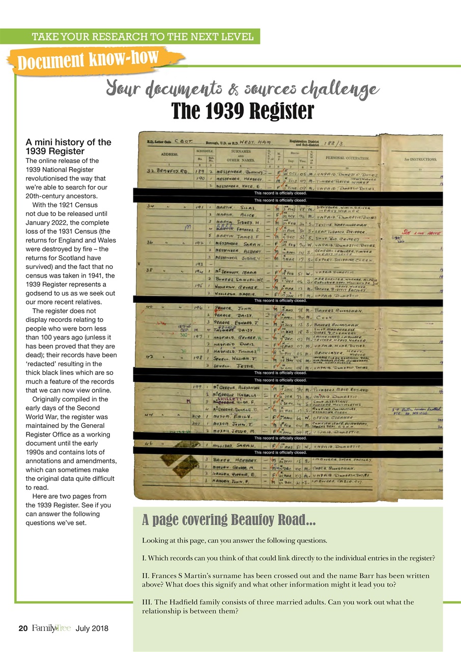 Family Tree Preview Pages