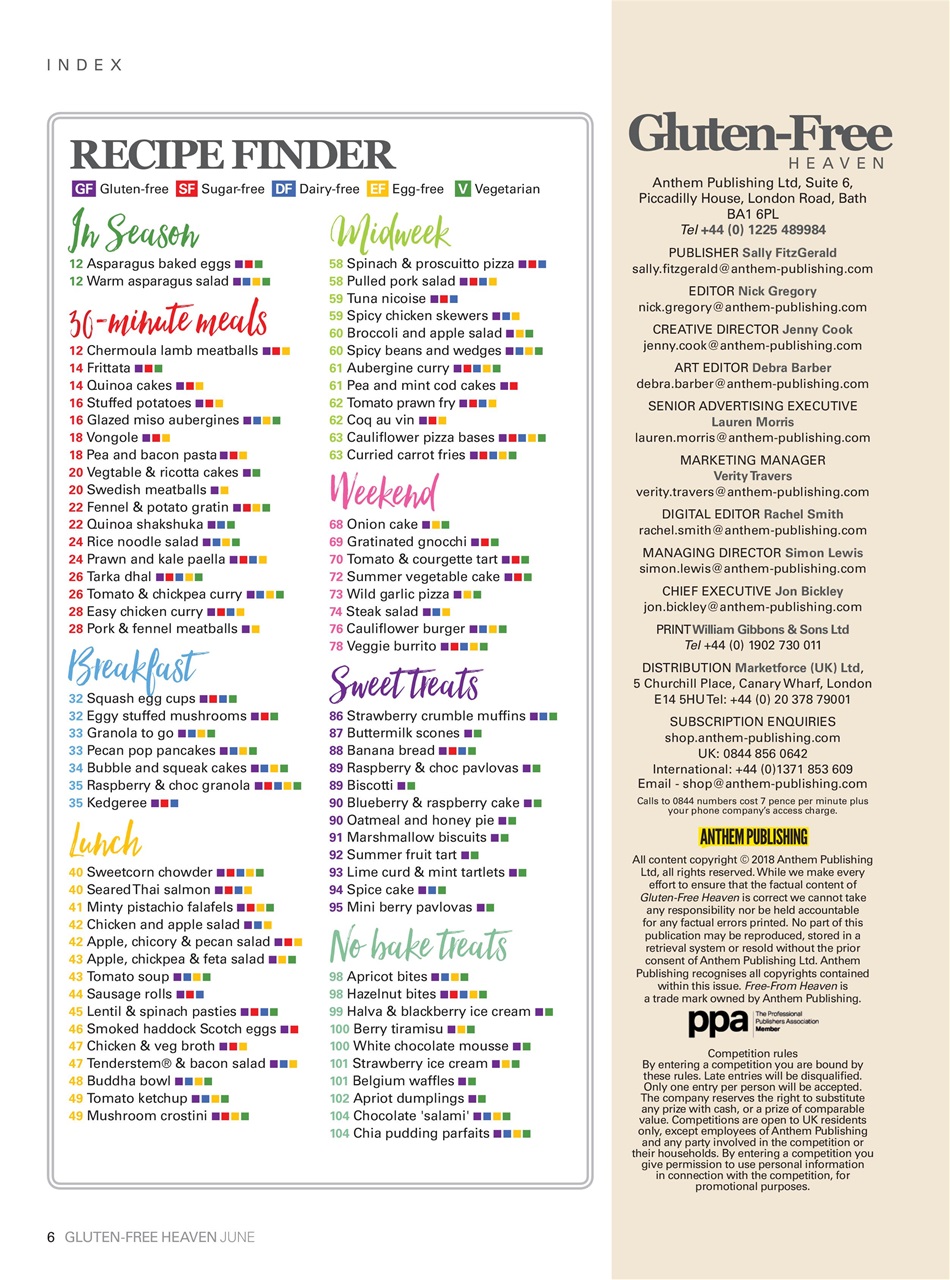 Gluten-Free Heaven Preview Pages