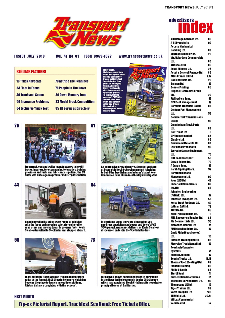 Transport News Preview Pages