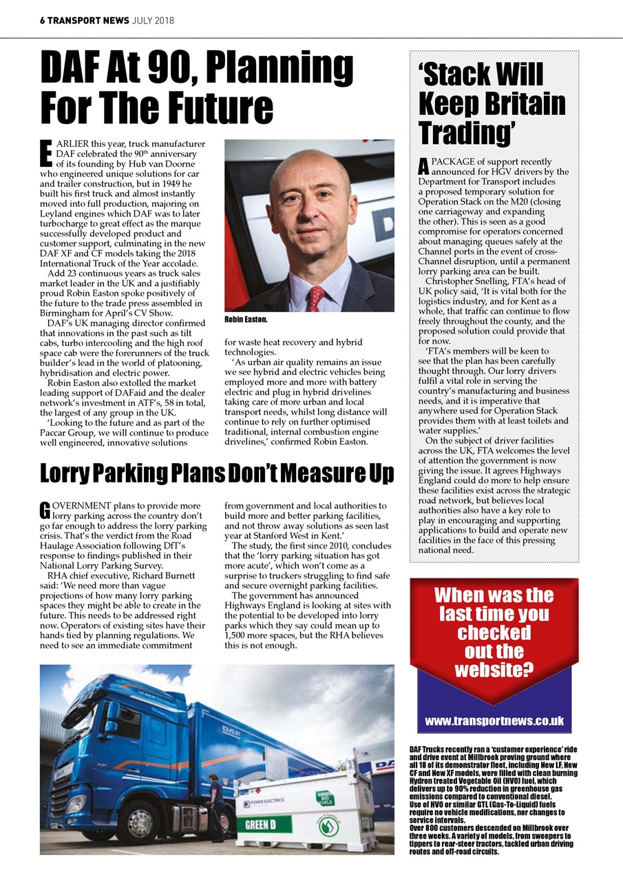 Transport News Preview Pages