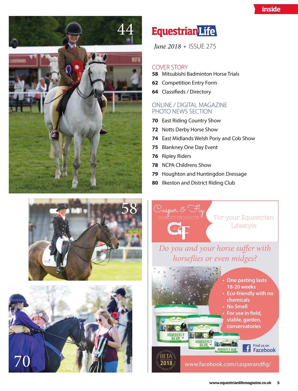 Equestrian Life Magazine Preview Pages
