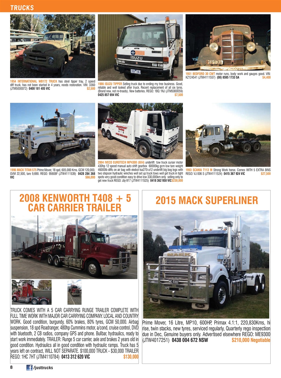 JUST TRUCKS Preview Pages
