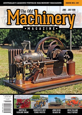 The Old Machinery Magazine issue June - July 2018