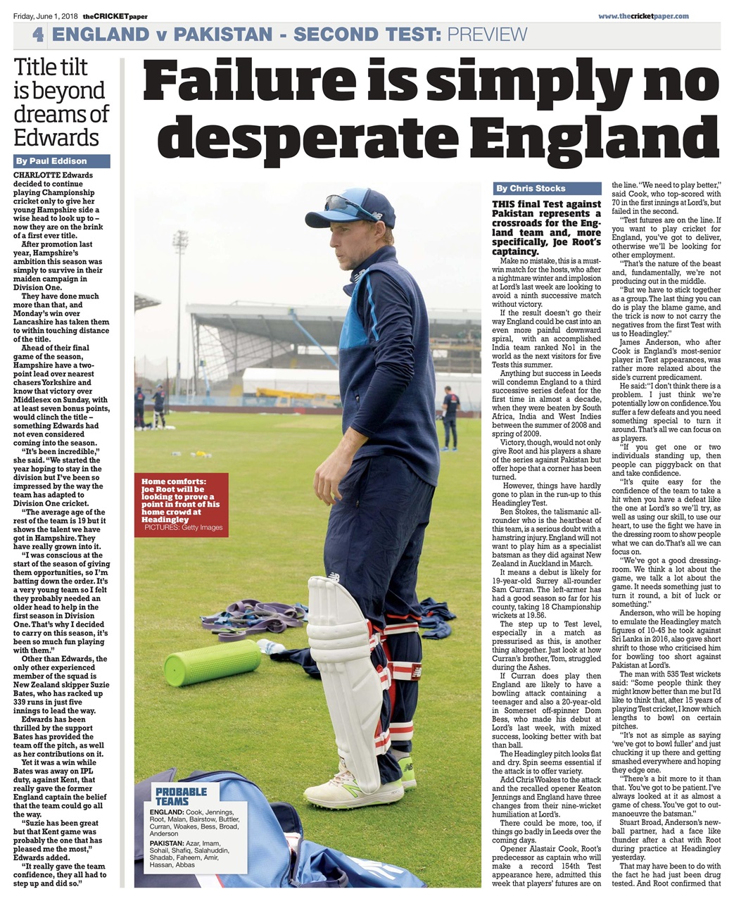 The Cricket Paper Preview Pages