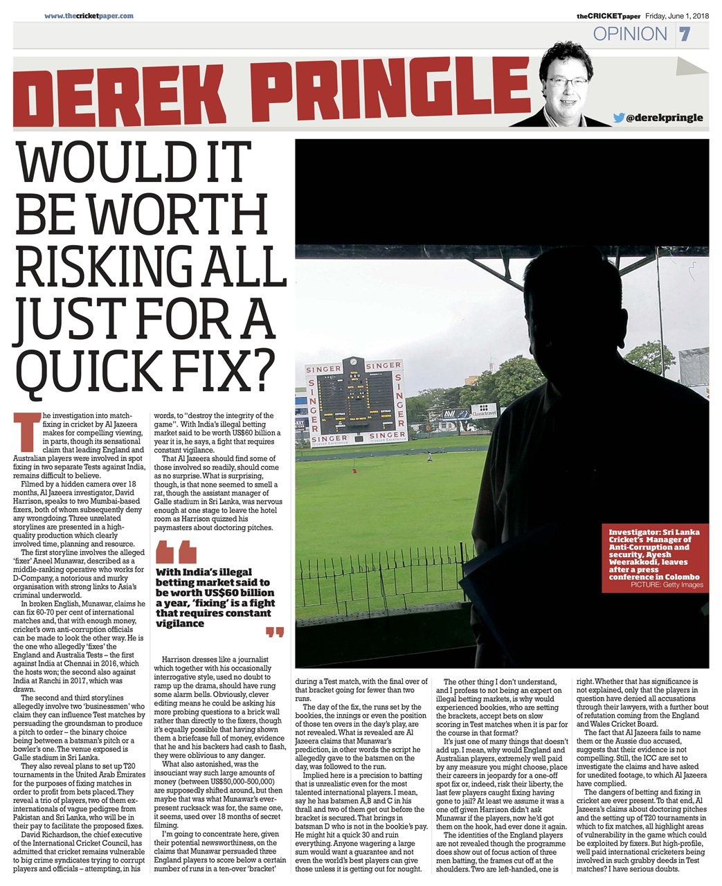 The Cricket Paper Preview Pages
