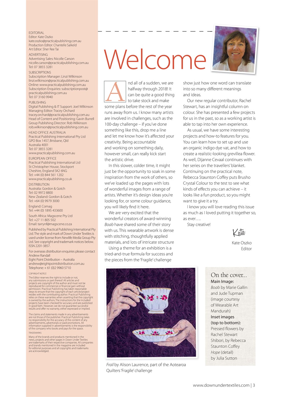 Down Under Textiles Preview Pages