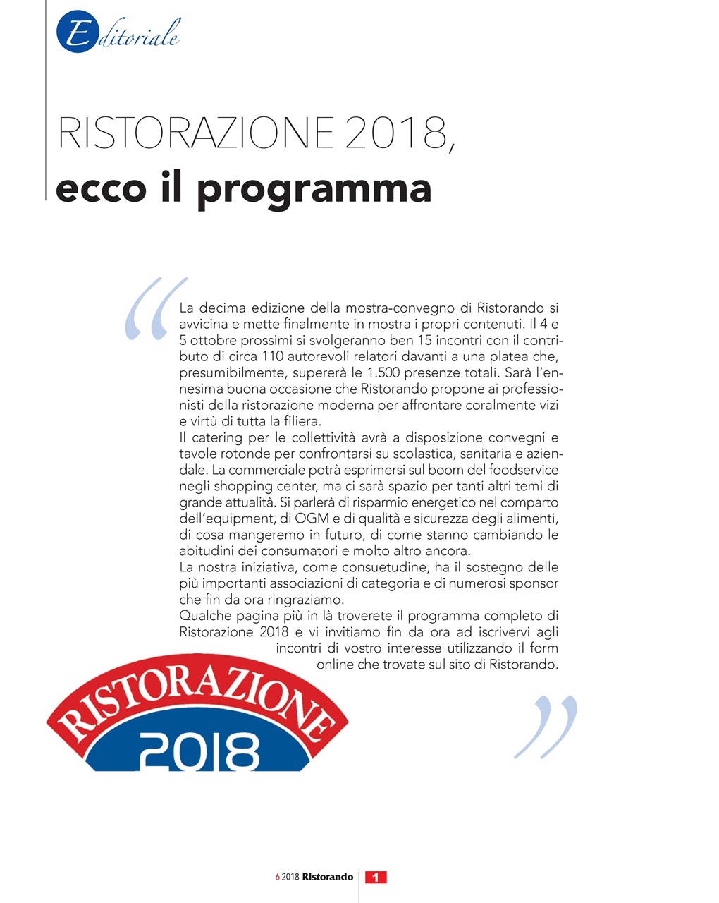 Ristorando Preview Pages