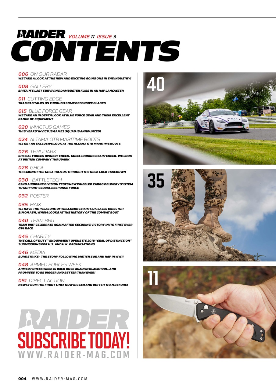 Raider Preview Pages