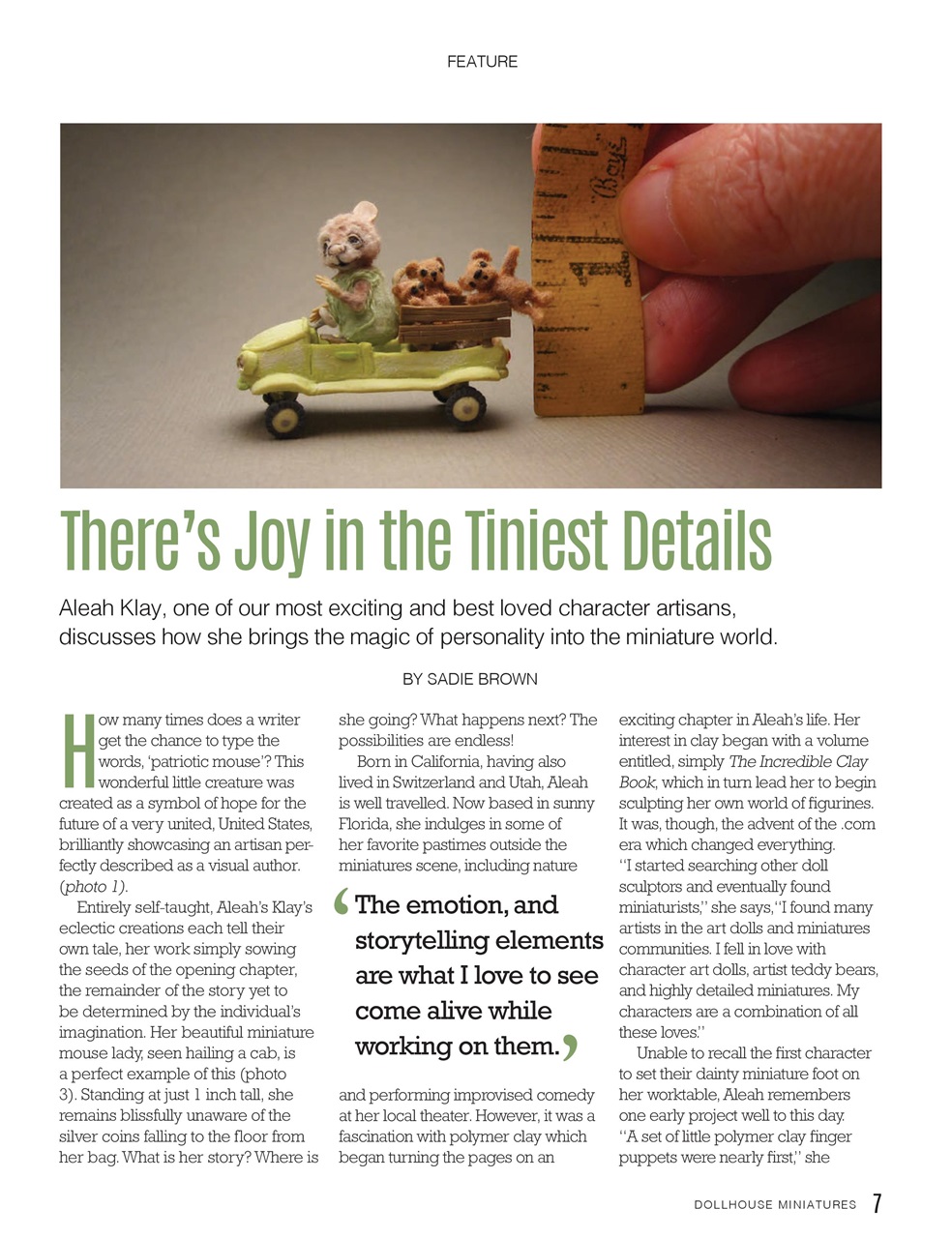 Dollhouse Miniatures Preview Pages