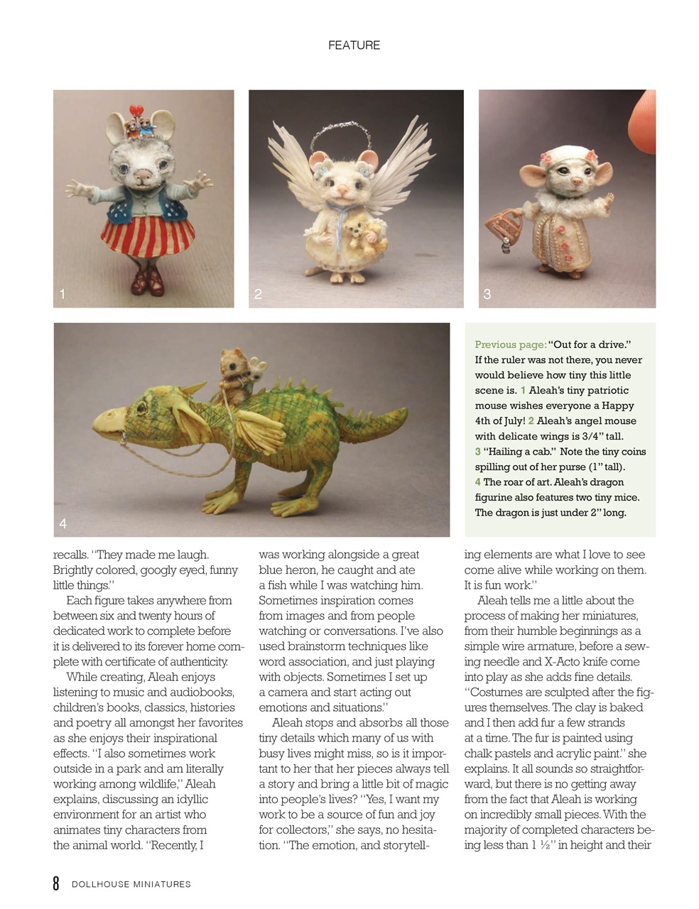 Dollhouse Miniatures Preview Pages