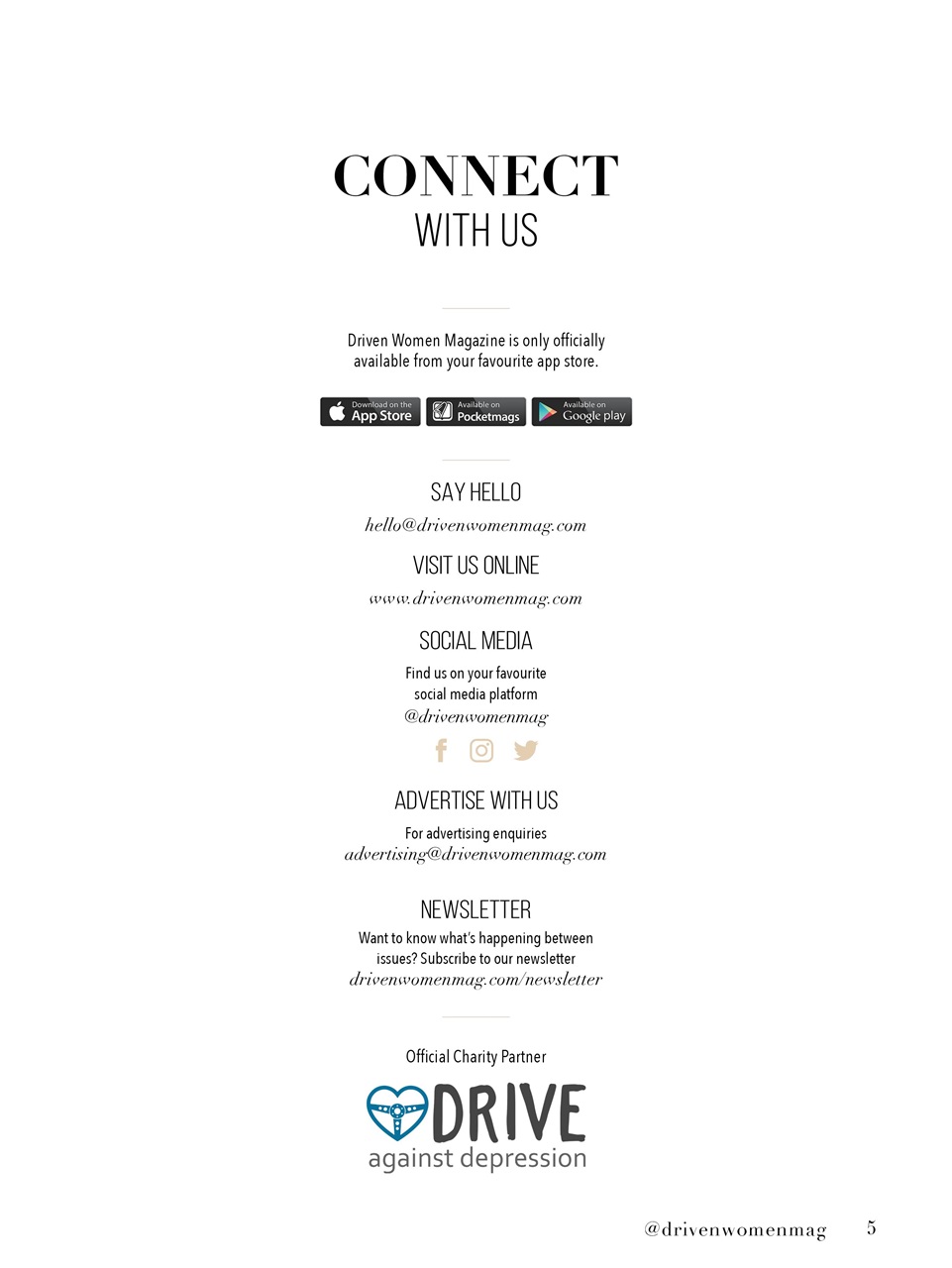 Driven Women Magazine Preview Pages