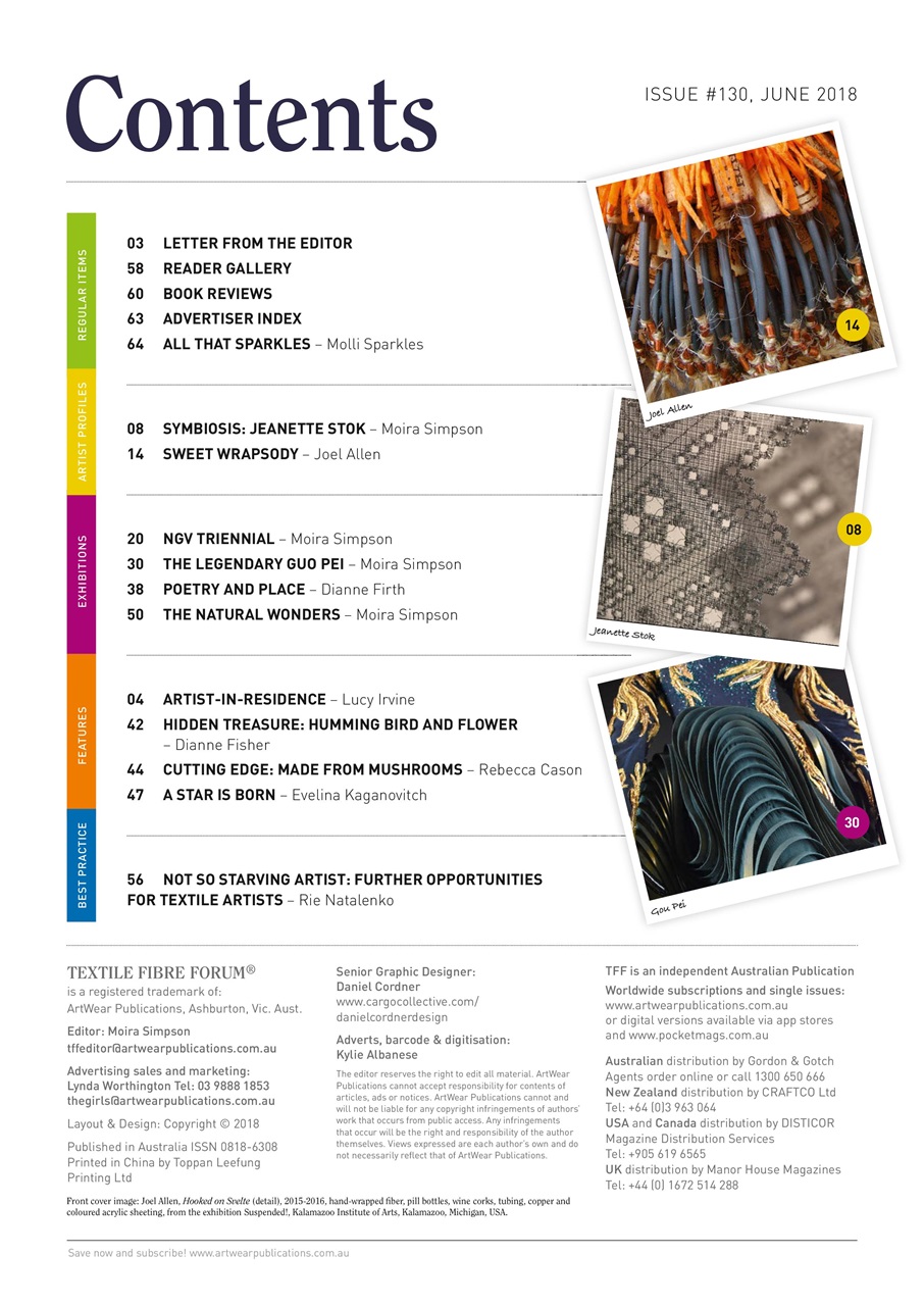 Textile Fibre Forum Preview Pages