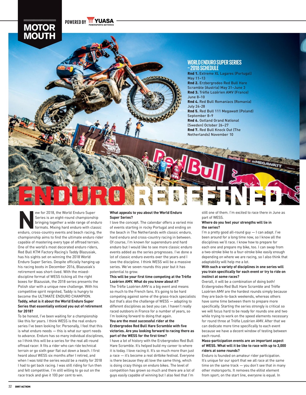 Dirt Action Preview Pages