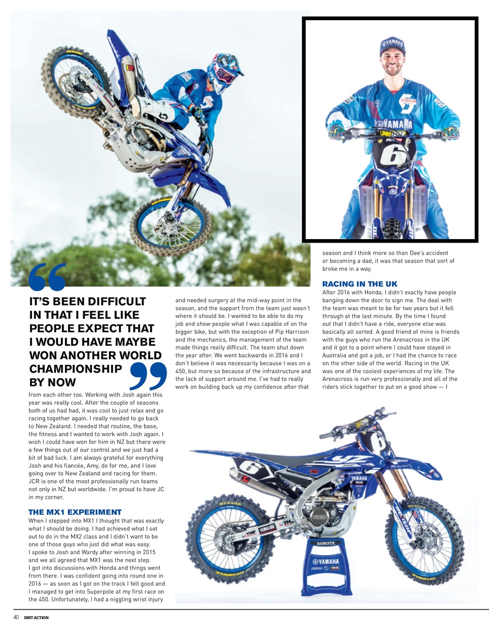 Dirt Action Preview Pages