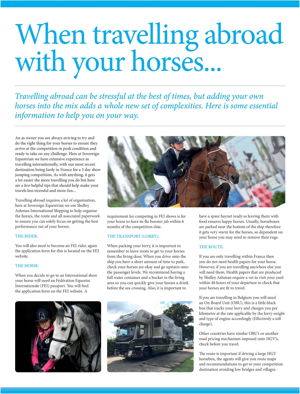 Equestrian Life Magazine Preview Pages