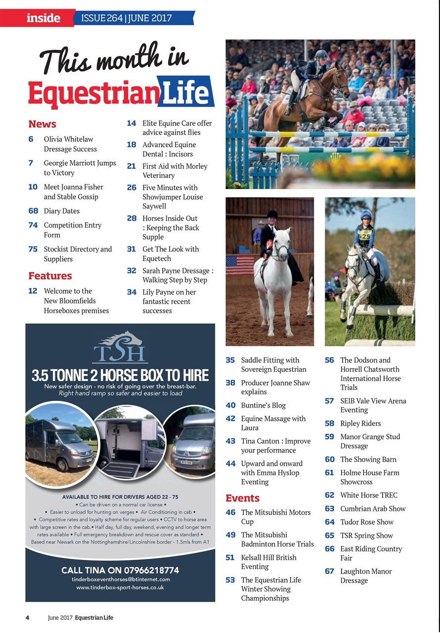 Equestrian Life Magazine Preview Pages