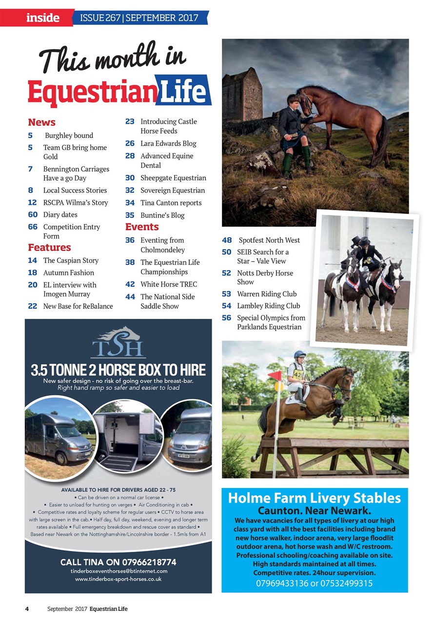 Equestrian Life Magazine Preview Pages