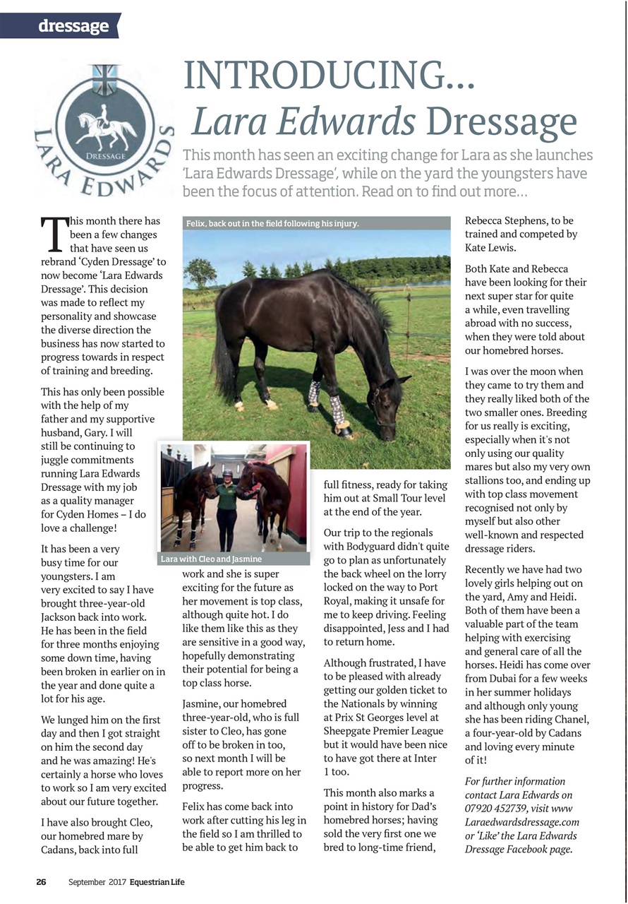 Equestrian Life Magazine Preview Pages