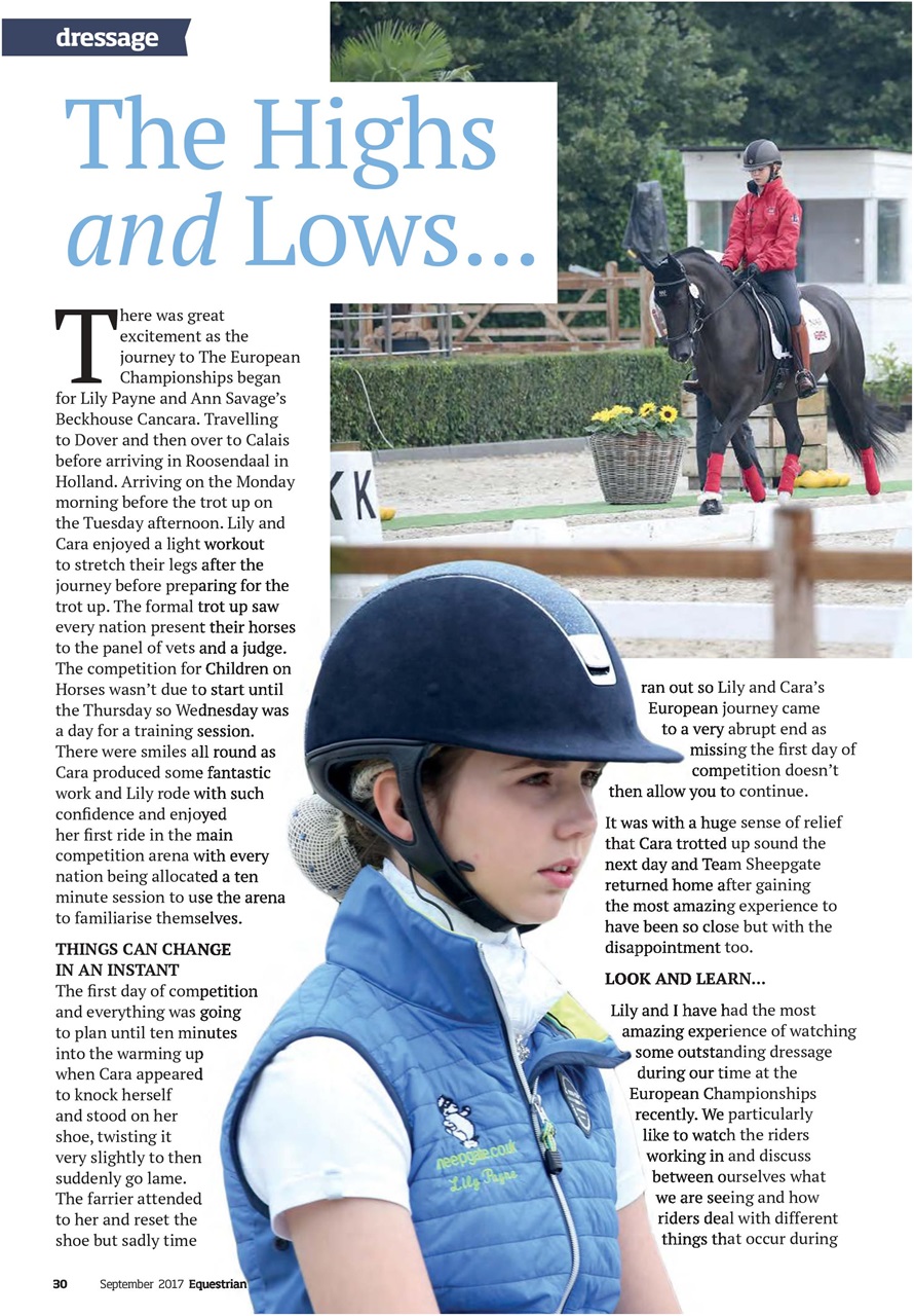 Equestrian Life Magazine Preview Pages