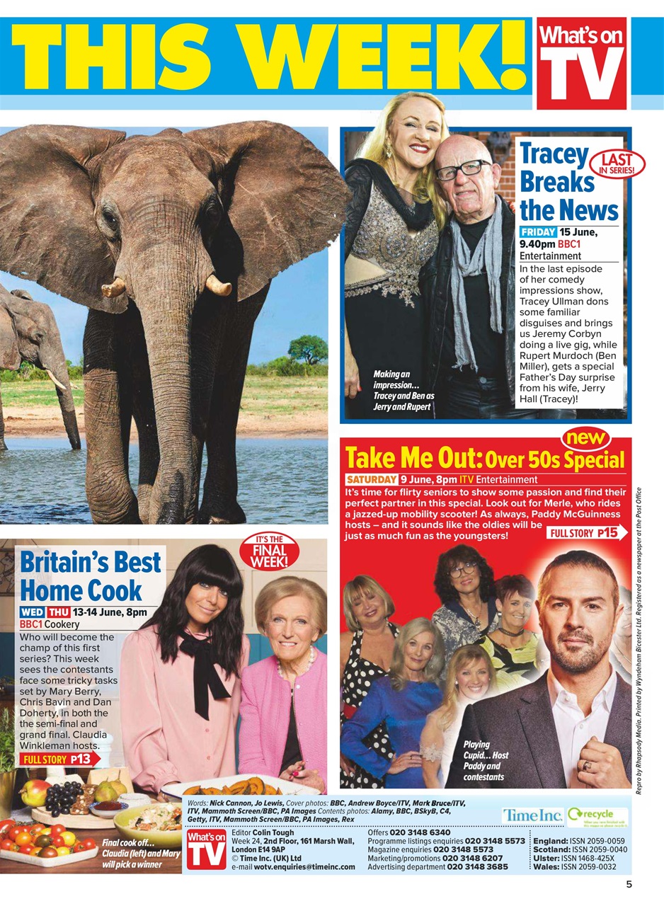 What's on TV Preview Pages