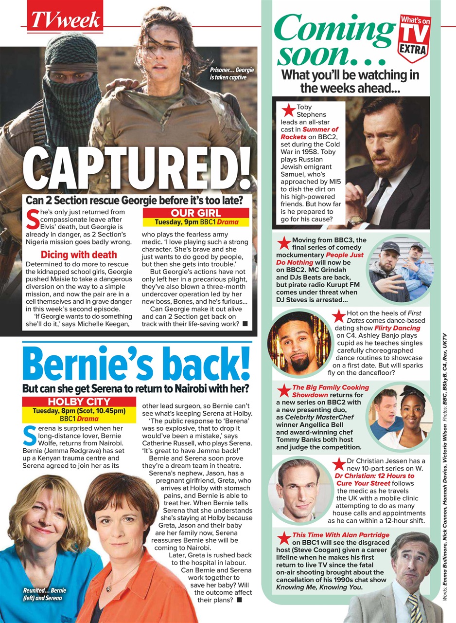 What's on TV Preview Pages