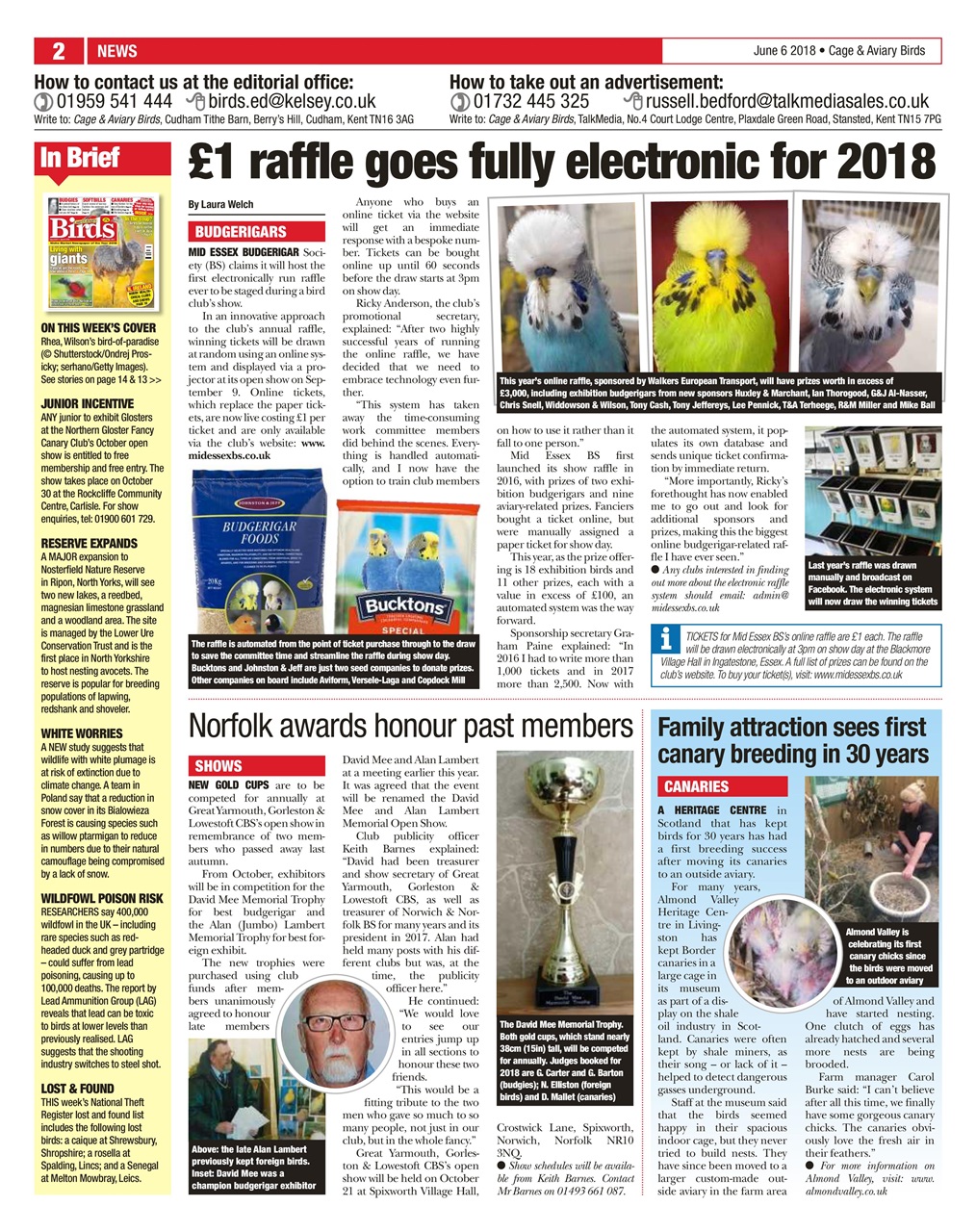 Cage & Aviary Birds Preview Pages