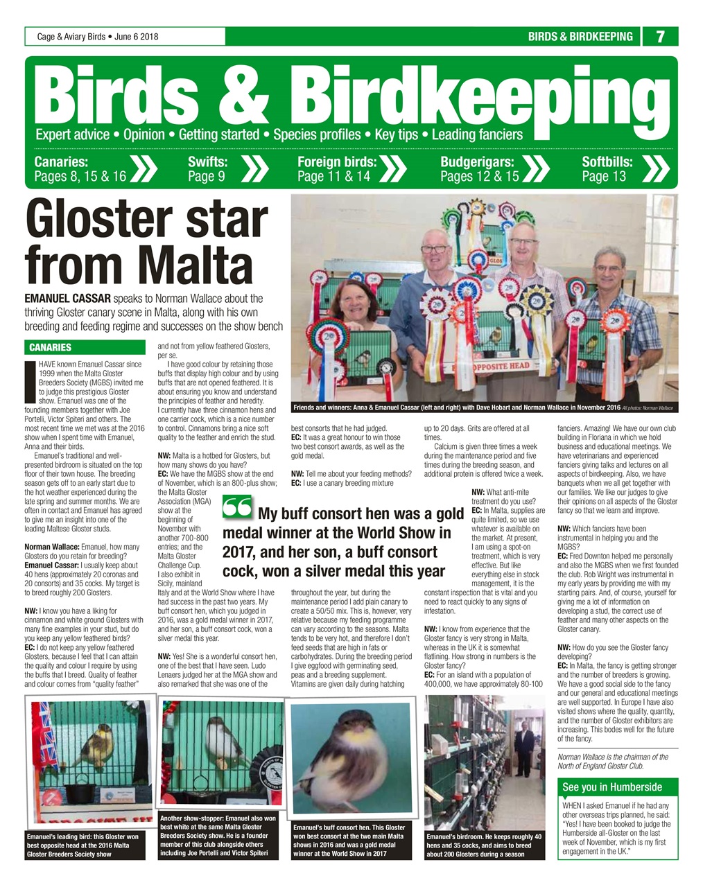 Cage & Aviary Birds Preview Pages