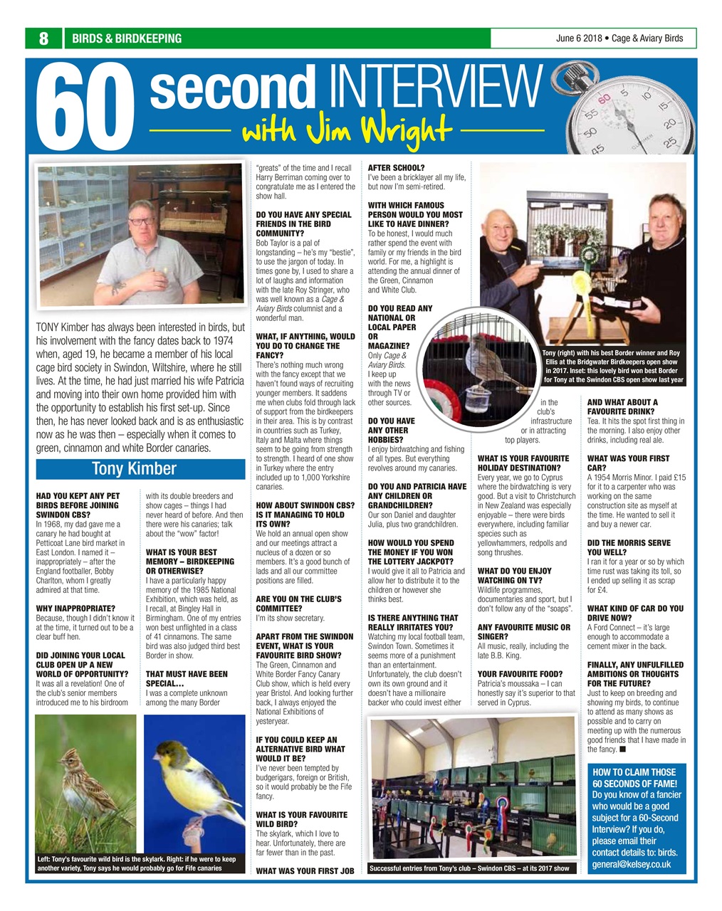 Cage & Aviary Birds Preview Pages