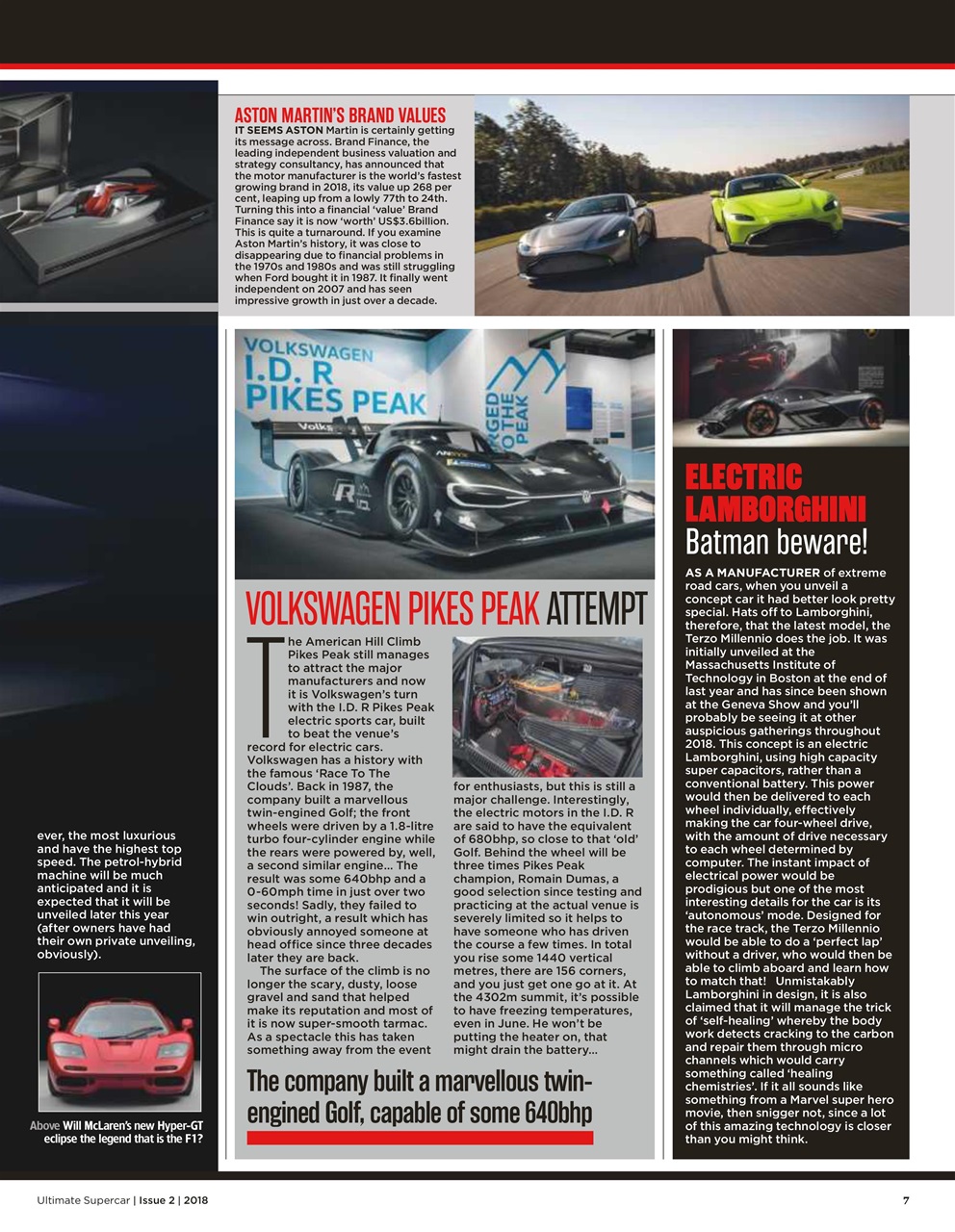 Ultimate Supercar Preview Pages