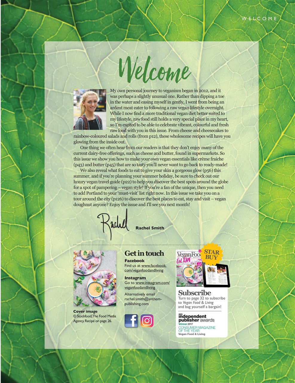 Vegan Food & Living Magazine Preview Pages