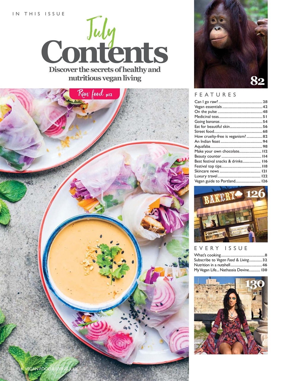 Vegan Food & Living Magazine Preview Pages