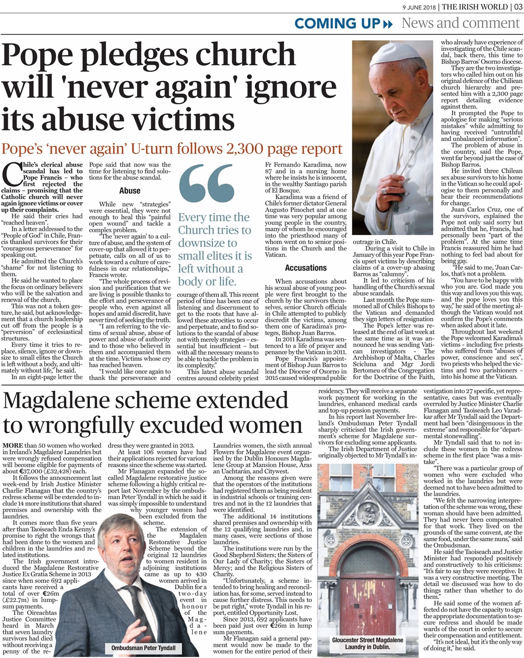 Irish World Preview Pages