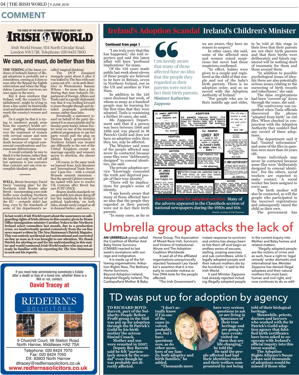 Irish World Preview Pages