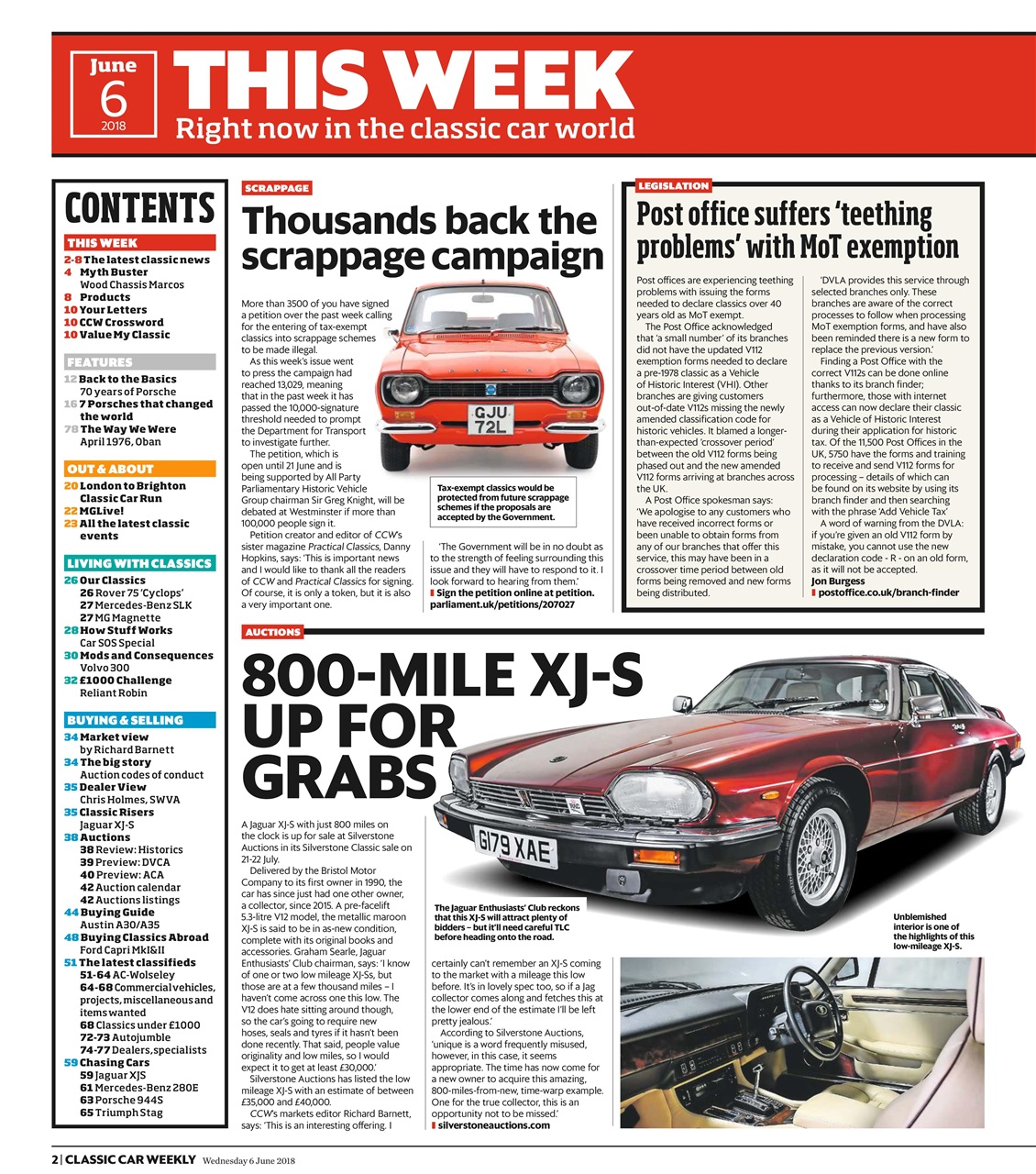 Classic Car Weekly Preview Pages