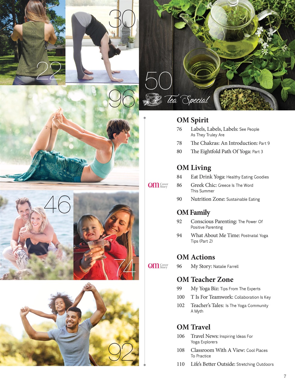 OM Yoga Magazine Preview Pages