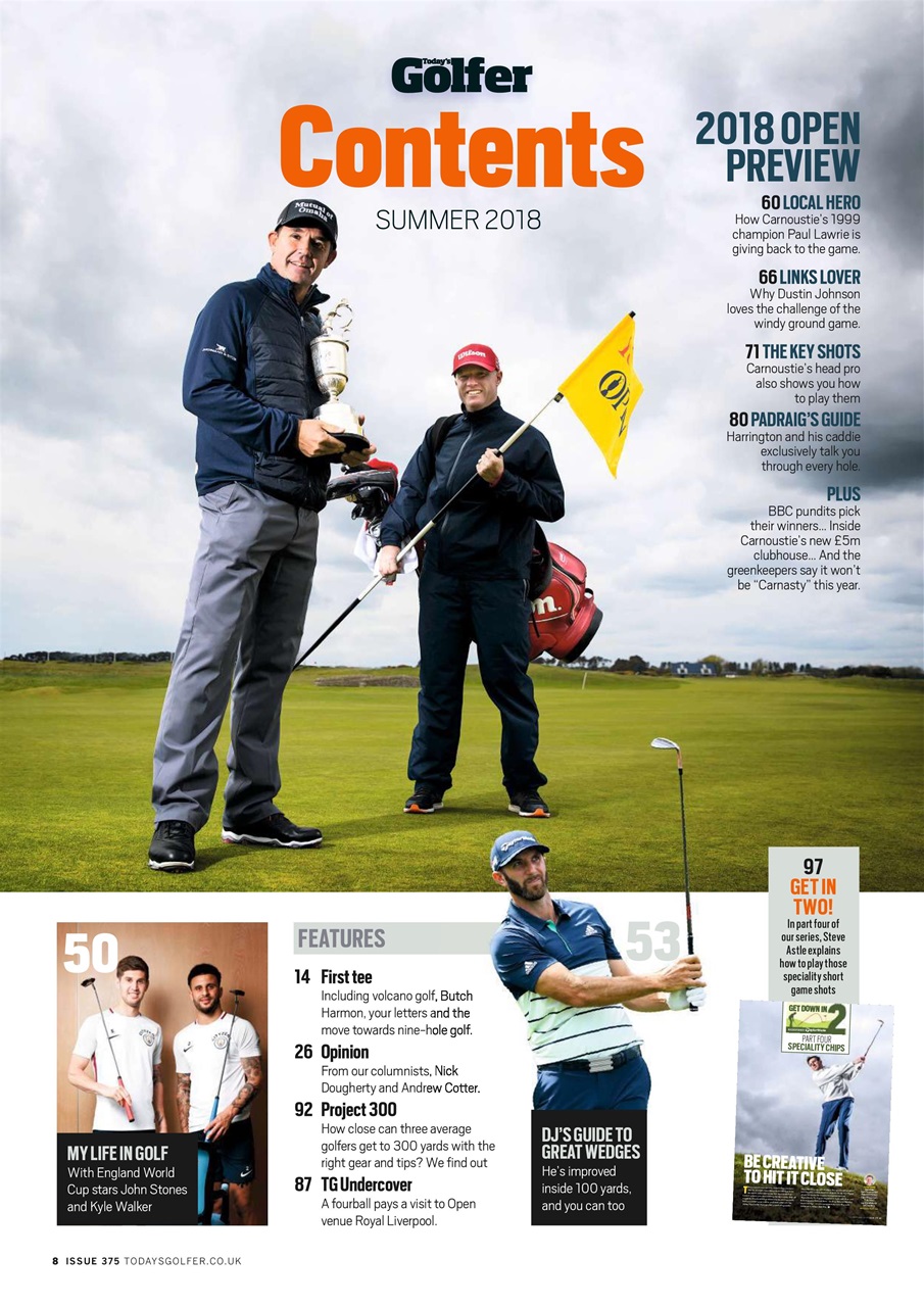 Today's Golfer Preview Pages