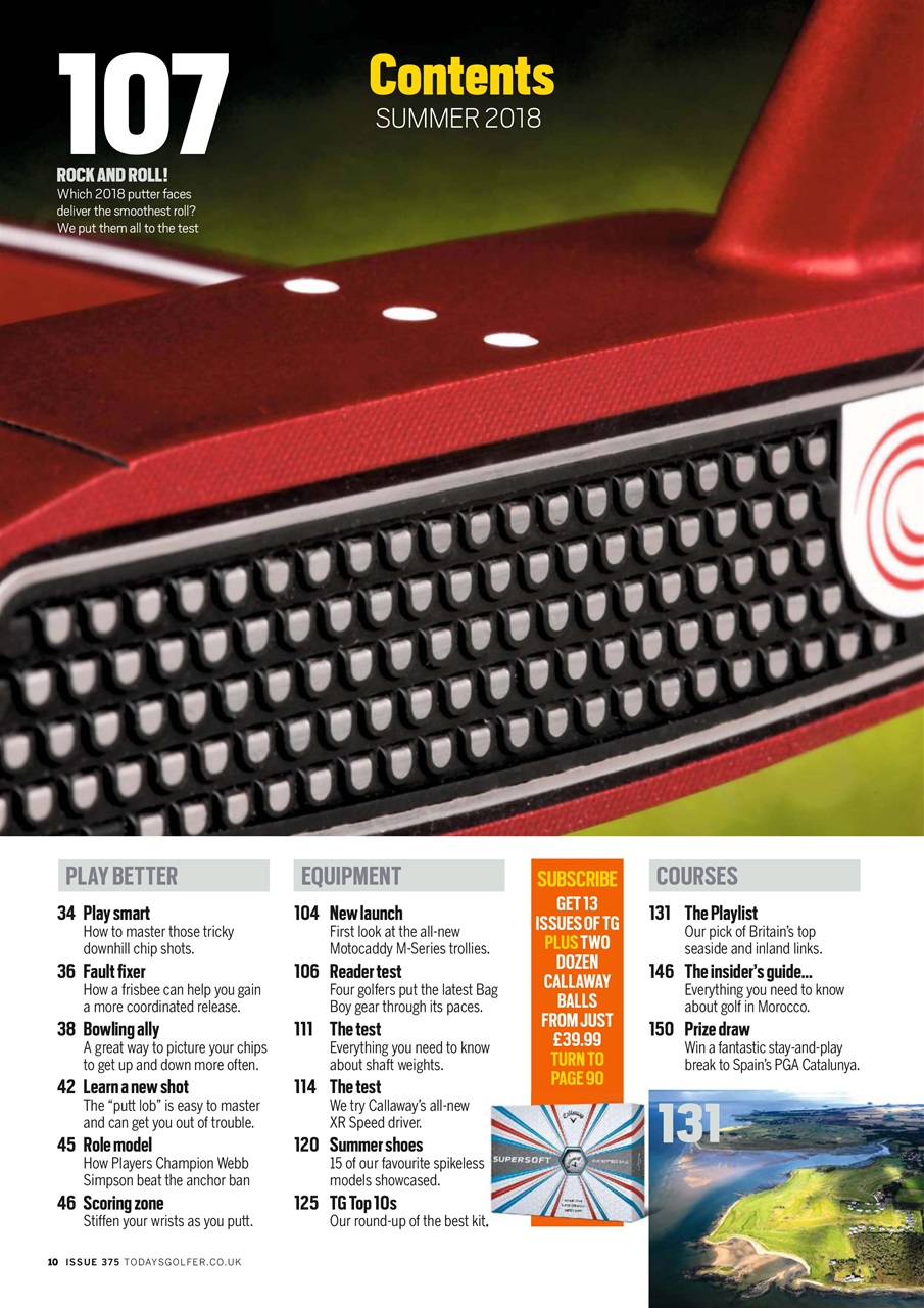 Today's Golfer Preview Pages