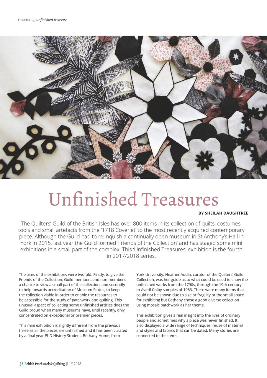 Patchwork and Quilting Preview Pages