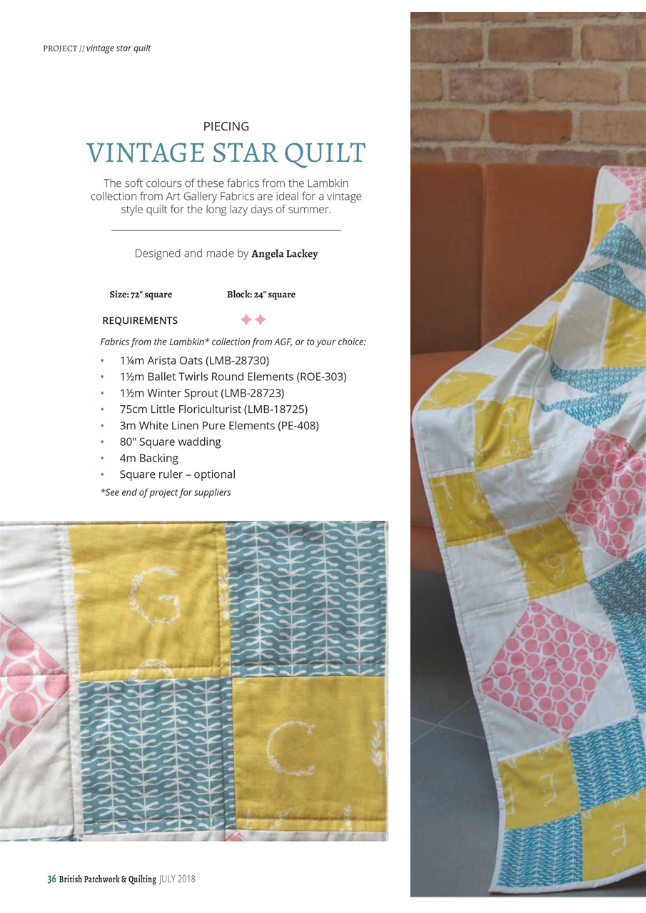 Patchwork and Quilting Preview Pages