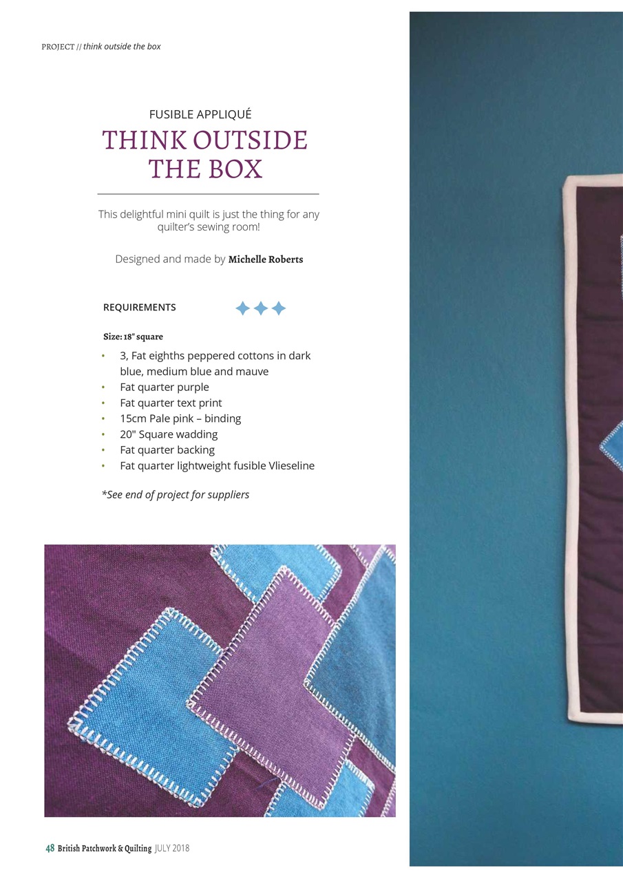 Patchwork and Quilting Preview Pages