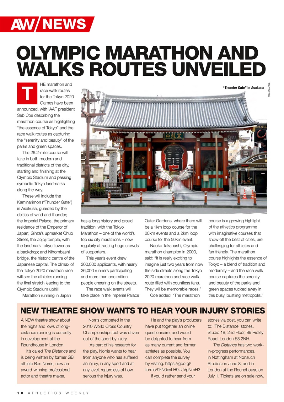 AW – Athletics Weekly Magazine Preview Pages