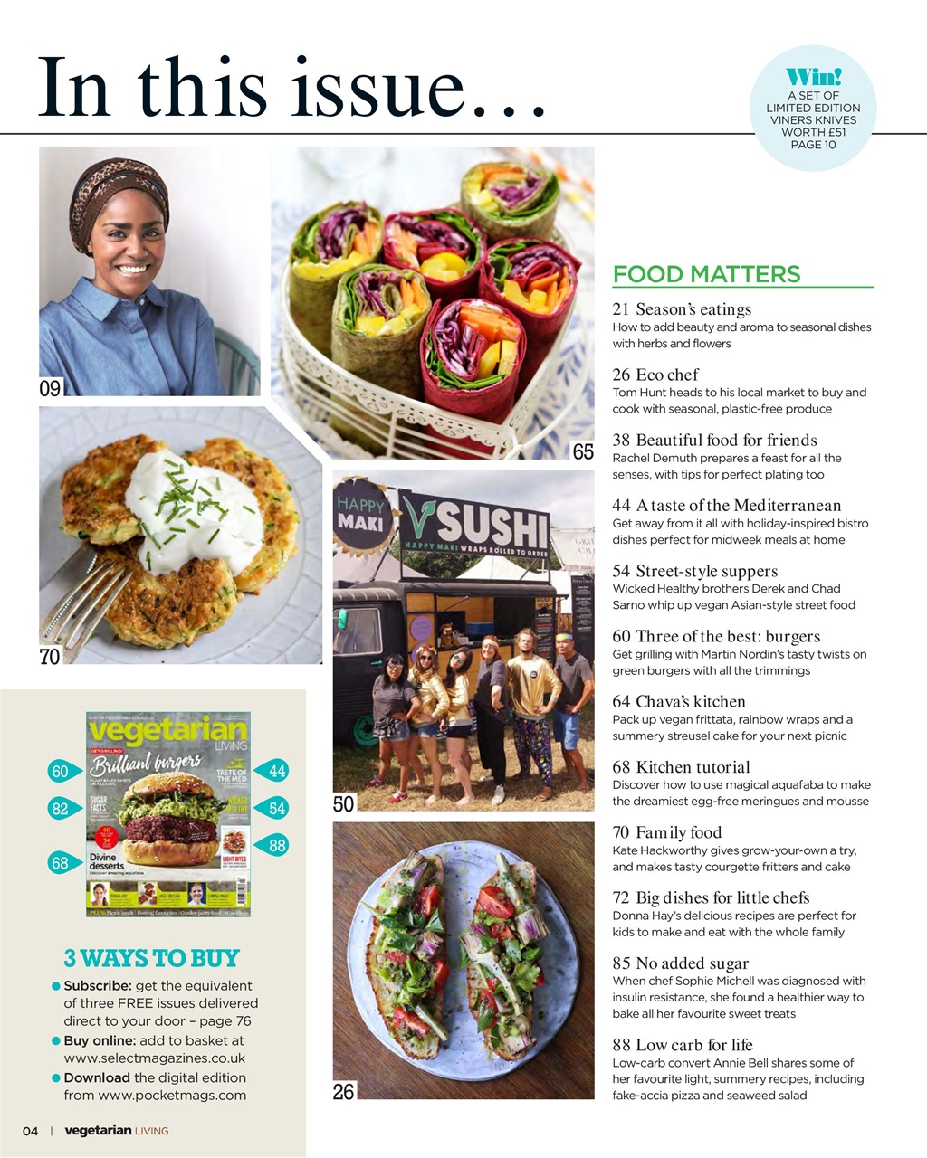 Vegetarian Living Preview Pages