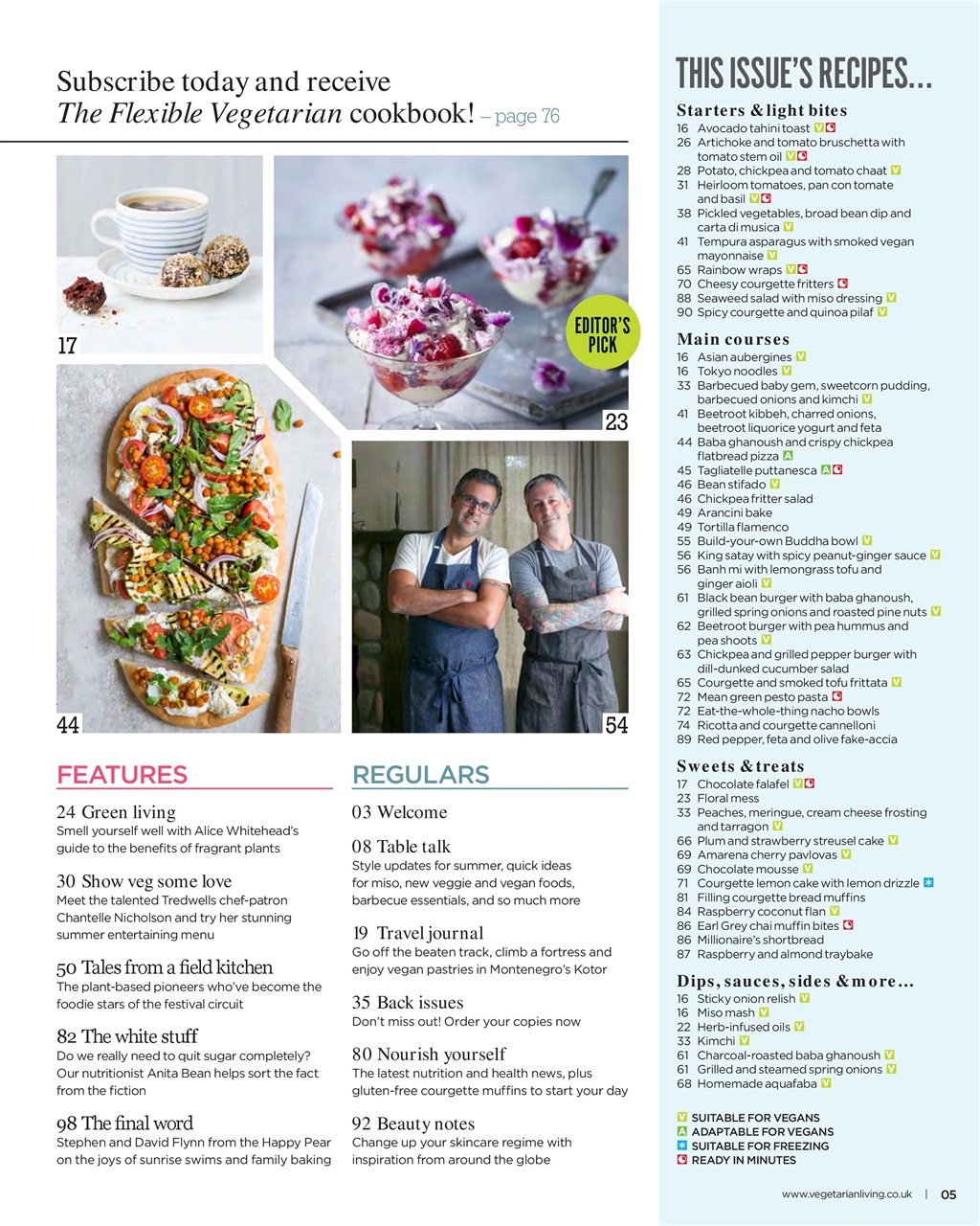 Vegetarian Living Preview Pages