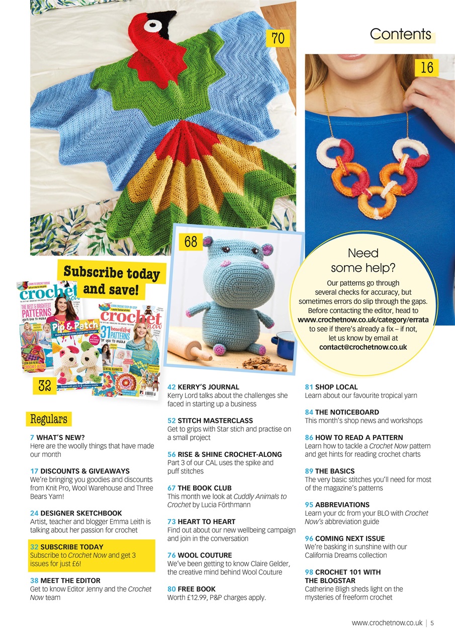 Crochet Now Magazine Preview Pages