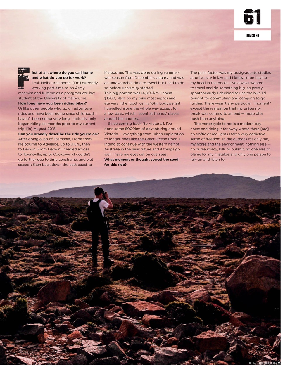 Australian Adventure Bike Preview Pages