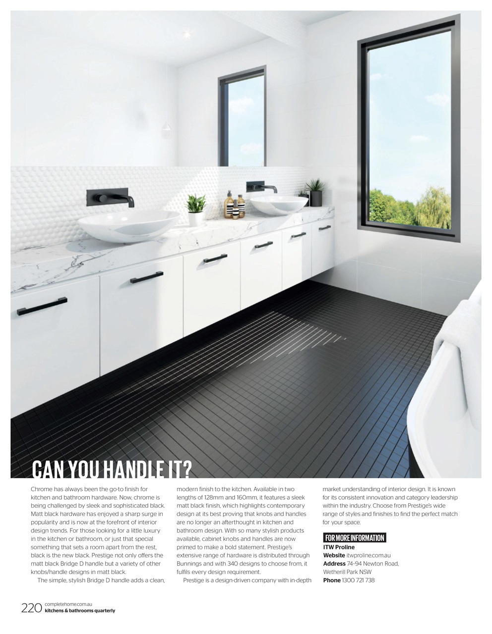 Kitchens & Bathrooms Quarterly Preview Pages