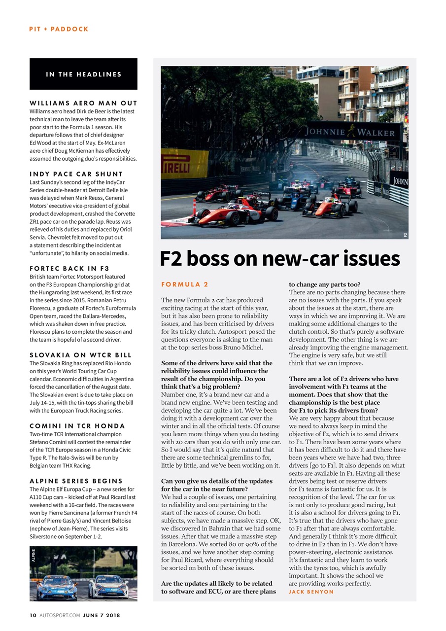 Autosport Preview Pages