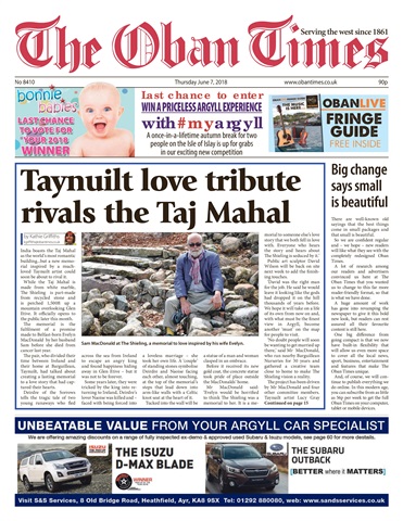 The Oban Times & Lochaber Times issue 07 June 2018
