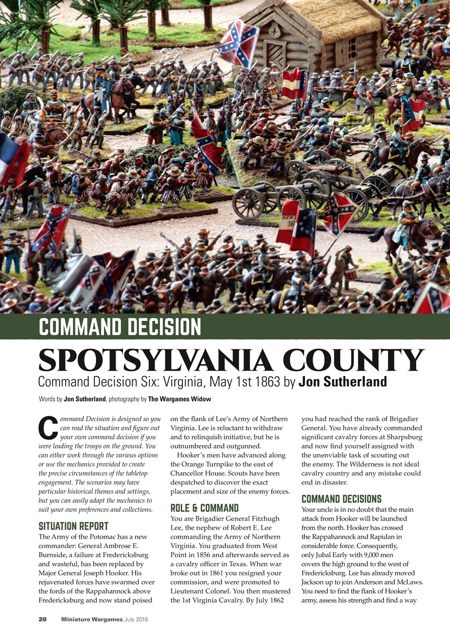 Miniature Wargames Preview Pages